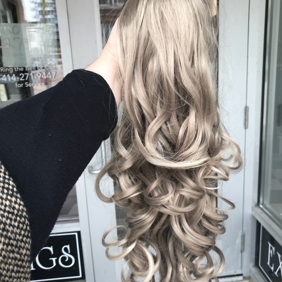 Clip In Long Blonde ponytail sale 2019 Style long main image 2